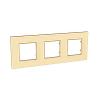 Unica Quadro Pearl - cover frame - 3 gangs, H71 - 
