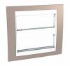 Unica Plus - cover frame (fix. frame) - 2 gangs (H) - 2x6 m - mink/white
