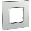 Unica Quadro Metallized - cover frame - 1 gang - silver