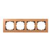 Wood frame, 4-gang, Beech