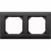 M-Plan frame, 2-gang, anthracite