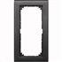 M-Plan frames, 2-gang without central bridge piece, anthracite M-Plan frames, 2-gang without central bridge piece, anthracite